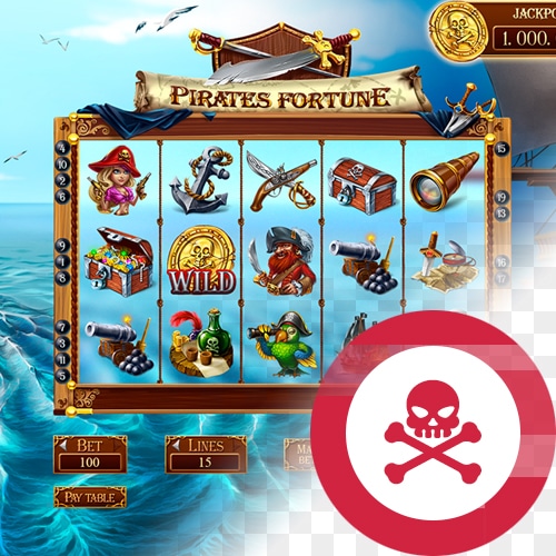 игровой аппарат веселые пираты бутылки